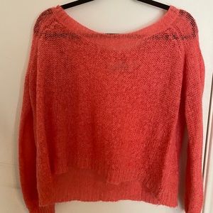 small hot pink sweater